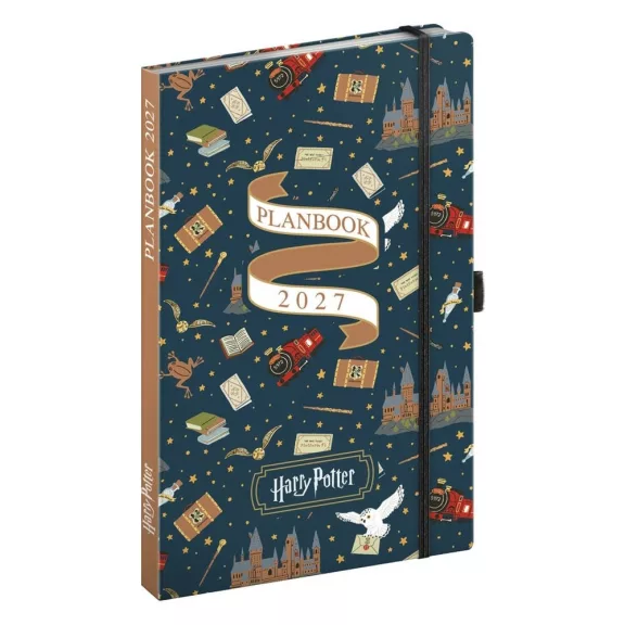 Határidőnapló REALSYSTEM 130x210 mm 2 hét oldalpáronként sárga lapos Harry Potter - Hogwarts 2027 Határidőnapló REALSYSTEM 130x210 mm 2 hét oldalpáronként sárga lapos Harry Potter - Hogwarts 2027