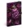 Határidőnapló REALSYSTEM 130x210 mm 2 hét oldalpáronként sárga lapos Purple flowers 2026.