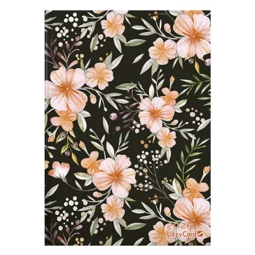   Határidőnapló LIZZY CARD B/6 napi keménytáblás Black or orange 2026.