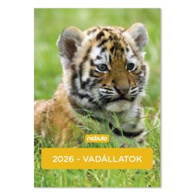 Falinaptár NEBULO A/4 álló Vadállatok 2026.