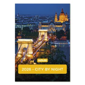 Falinaptár NEBULO A/4 álló City by Night 2026.