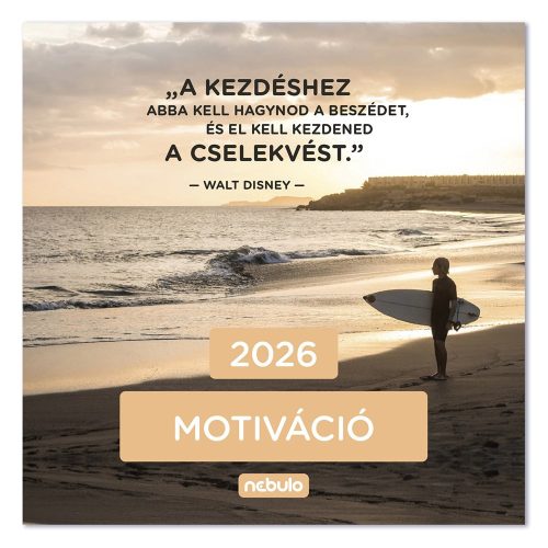 Falinaptár NEBULO 300x600mm álló Motiváció 2026.