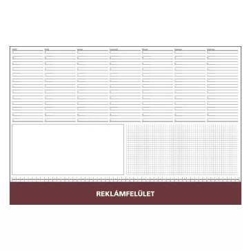 Íróalj REALSYSTEM 7141 570x390mm bordó