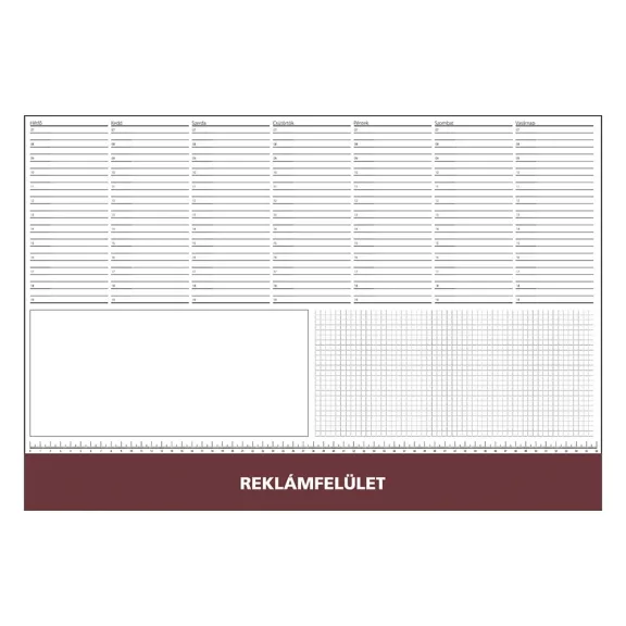 Íróalj REALSYSTEM 7141 570x390mm bordó Íróalj REALSYSTEM 7141 570x390mm bordó