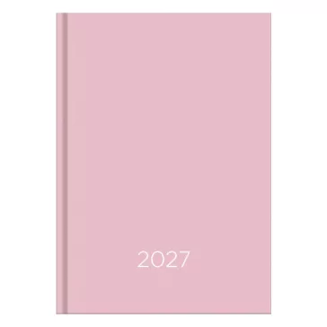   Határidőnapló VECTRALINE Monocolor rózsaszín A/5 napi fehér lapos 2027