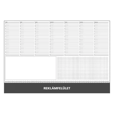 Íróalj REALSYSTEM 7141 570x390mm fekete