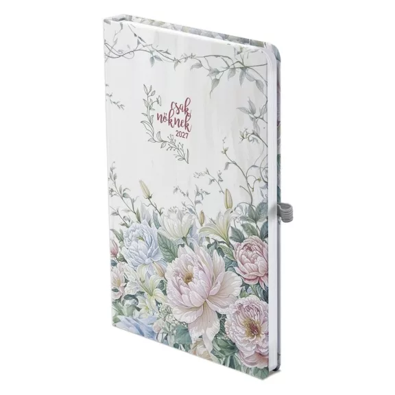 Határidőnapló TOPTIMER Csak nőknek N018 A/5 heti fehér lapos Romantik 2027 Határidőnapló TOPTIMER Csak nőknek N018 A/5 heti fehér lapos Romantik 2027