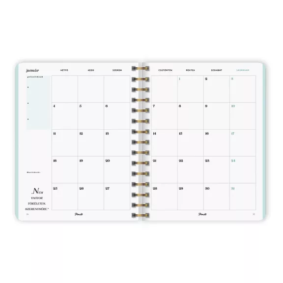 Határidőnapló PLANALL Classic B/5 heti spirálos keményfedelű gumis Romp 2027 Határidőnapló PLANALL Classic B/5 heti spirálos keményfedelű gumis Romp 2027