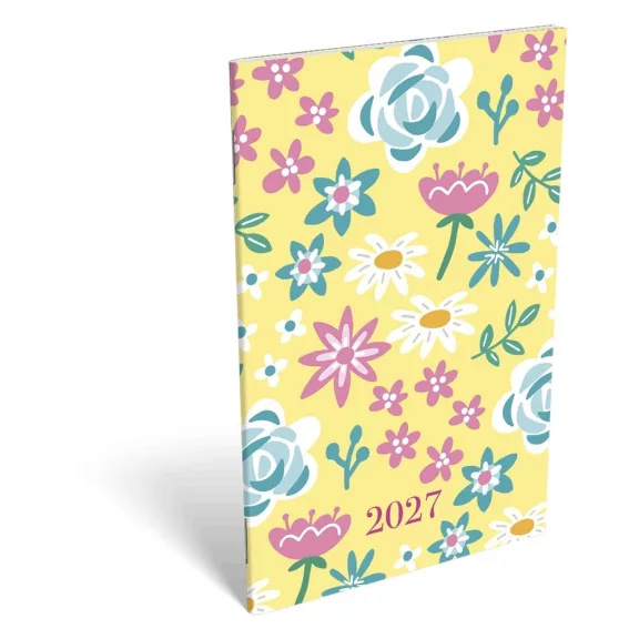 Határidőnapló LIZZYCALENDAR A/6 heti tűzött Delightful 2027 Határidőnapló LIZZYCALENDAR A/6 heti tűzött Delightful 2027