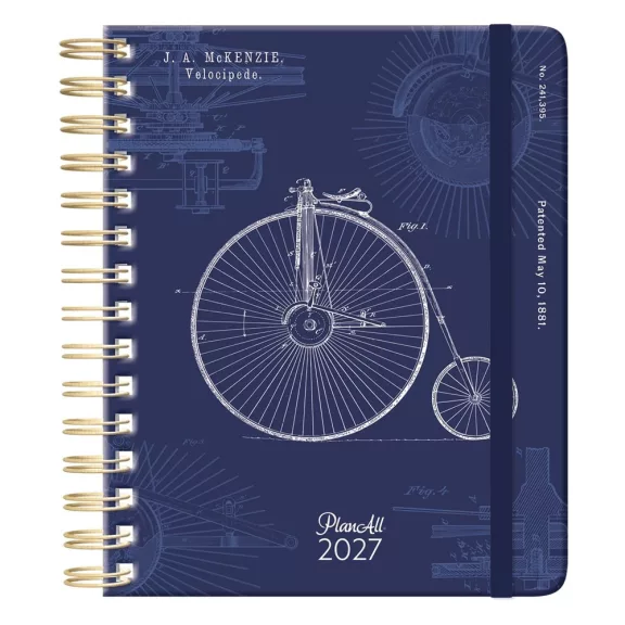 Határidőnapló PLANALL Classic B/5 heti spirálos keményfedelű gumis Blueprint 2027 Határidőnapló PLANALL Classic B/5 heti spirálos keményfedelű gumis Blueprint 2027