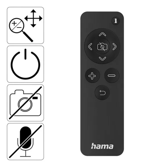 Webkamera HAMA C-800 Pro USB 1440p + távirányító fekete Webkamera HAMA C-800 Pro USB 1440p + távirányító fekete