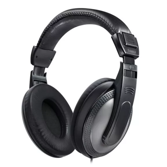 Headset vezetékes HAMA Shell TV sztereó jack fekete/ezüst Headset vezetékes HAMA Shell TV sztereó jack fekete/ezüst