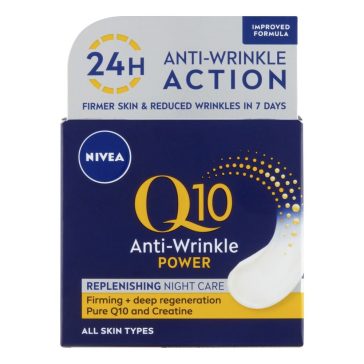 Arckrém NIVEA Q10 power ránctalanító éjszakai 50 ml
