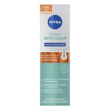 Arckrém hámlasztó NIVEA derma éjszakai 40 ml