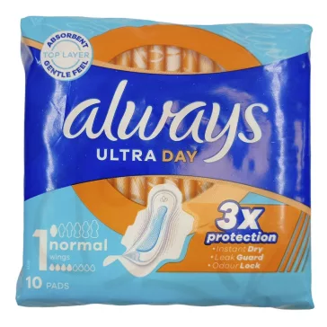   Egészségügyi betét ALWAYS Sensitive ultra normál plus 10 darabos