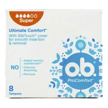 Tampon OB extra procomfort blossom super 8 db