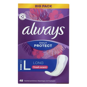Tisztasági betét ALWAYS Long fresh 48 darabos