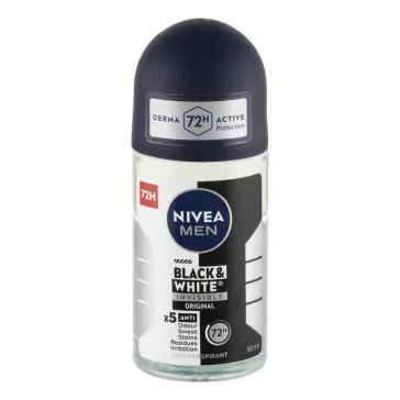 Izzadásgátló roll NIVEA MEN Black&White original 50 ml