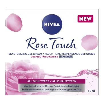 Arckrém NIVEA Hidratáló gél és krém aqua rose 50 ml