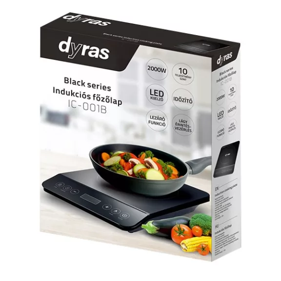 Indukciós főzőlap DYRAS IC-001B 2000W fekete