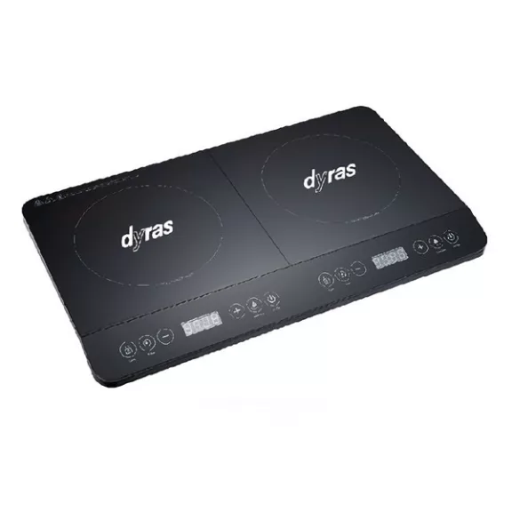 Indukciós főzőlap DYRAS IC-002B 2 lapos 2000W + 1500W fekete Indukciós főzőlap DYRAS IC-002B 2 lapos 2000W + 1500W fekete