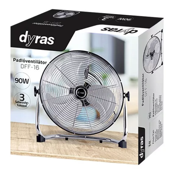 Padlóventilátor DYRAS DFF-16 30cm 90W Padlóventilátor DYRAS DFF-16 30cm 90W