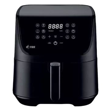 Forrólevegős sütő DYRAS AIRF-55L fekete