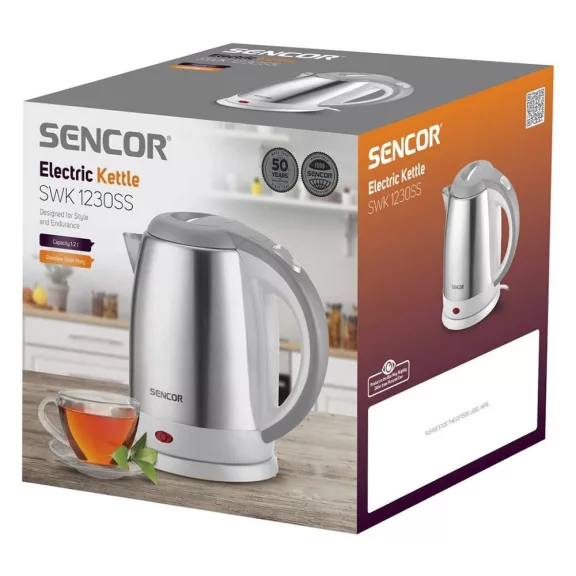 Vízforraló SENCOR SWK 1230SS 2000W 1,2 liter Inox Vízforraló SENCOR SWK 1230SS 2000W 1,2 liter Inox