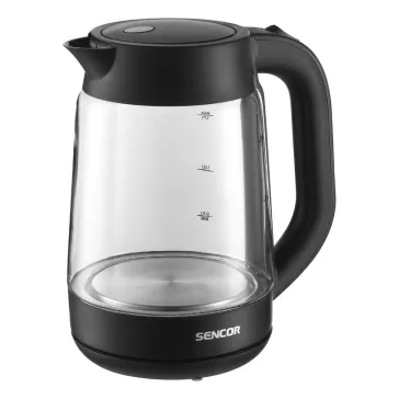 Üveg vízforraló SENCOR SWK 1786BK 2200W 1,7 liter fekete