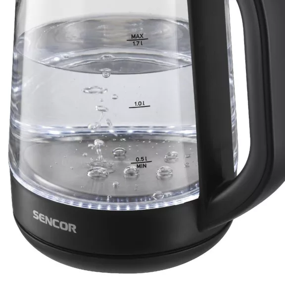 Üveg vízforraló SENCOR SWK 1786BK 2200W 1,7 liter fekete Üveg vízforraló SENCOR SWK 1786BK 2200W 1,7 liter fekete