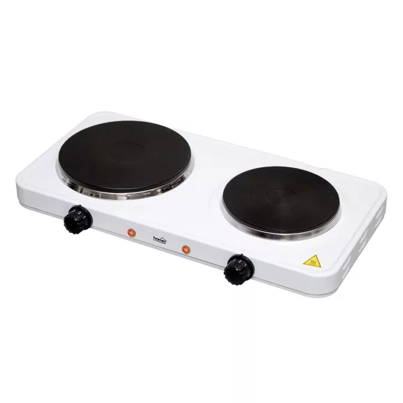 Elektromos főzőlap HOME HGR02WH 2 lapos 1000W + 1500W fehér Elektromos főzőlap HOME HGR02WH 2 lapos 1000W + 1500W fehér