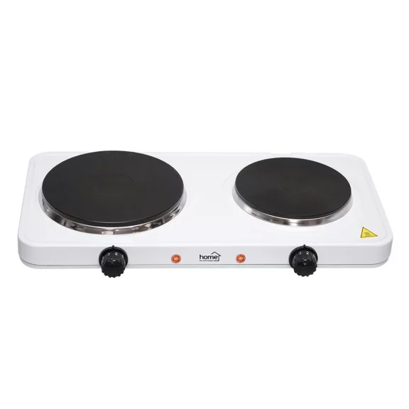 Elektromos főzőlap HOME HGR02WH 2 lapos 1000W + 1500W fehér Elektromos főzőlap HOME HGR02WH 2 lapos 1000W + 1500W fehér