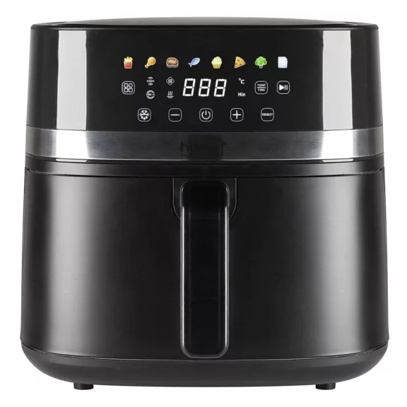 Forrólevegős sütő HOME HGAF8 8 liter 2000W fekete Forrólevegős sütő HOME HGAF8 8 liter 2000W fekete