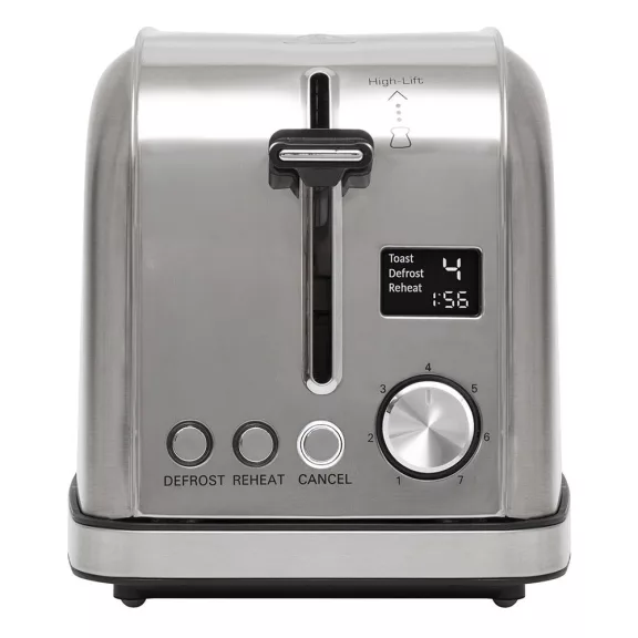 Kenyérpirító HOME HGKP22LCD 2 nyílás LCD INOX Kenyérpirító HOME HGKP22LCD 2 nyílás LCD INOX