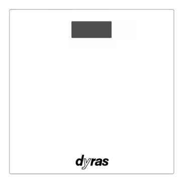 Személymérleg DYRAS PS-2013WH LCD üveg fehér