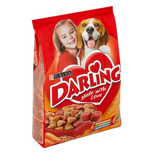 Állateledel száraz DARLING kutyáknak szárnyassal és zöldséggel 500 g