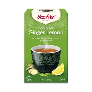   Zöld tea bio YOGI TEA Gyömbérrel és citrommal 17 filter/doboz