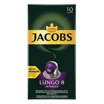   Kávékapszula JACOBS Nespresso Lungo 8 Intenso 10 kapszula/doboz
