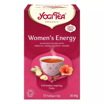   Bio tea YOGI TEA Női energia hibiszusszal, orvosi angyalgyökérrel és gyömbérrel 17 filter/doboz