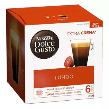   Kávékapszula NESCAFE Dolce Gusto Caffé Lungo 16 kapszula/doboz