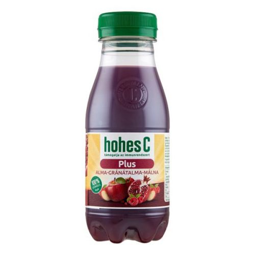 Gyümölcslé HOHES C Plus Vas-Alma-Gránátalma-Málna 100% 0,25L DRS