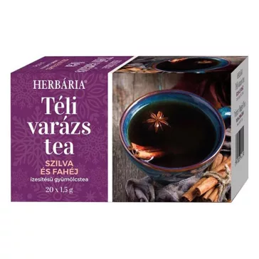   Gyümölcstea HERBÁRIA Téli Varázs Szilva-Fahéj 20 filter/doboz