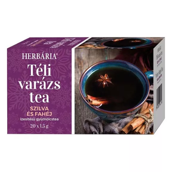 Gyümölcstea HERBÁRIA Téli Varázs Szilva-Fahéj 20 filter/doboz Gyümölcstea HERBÁRIA Téli Varázs Szilva-Fahéj 20 filter/doboz