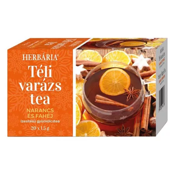 Gyümölcstea HERBÁRIA Téli Varázs Narancs-Fahéj 20 filter/doboz Gyümölcstea HERBÁRIA Téli Varázs Narancs-Fahéj 20 filter/doboz