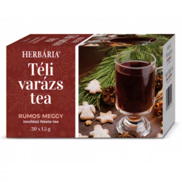   Gyümölcstea HERBÁRIA Téli Varázs Rumos meggy 20 filter/doboz