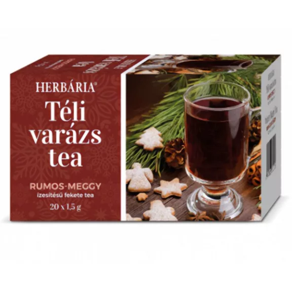 Gyümölcstea HERBÁRIA Téli Varázs Rumos meggy 20 filter/doboz Gyümölcstea HERBÁRIA Téli Varázs Rumos meggy 20 filter/doboz