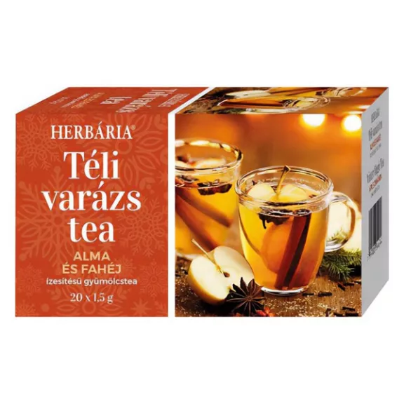 Gyümölcstea HERBÁRIA Téli Varázs Alma-Fahéj 20 filter/doboz Gyümölcstea HERBÁRIA Téli Varázs Alma-Fahéj 20 filter/doboz