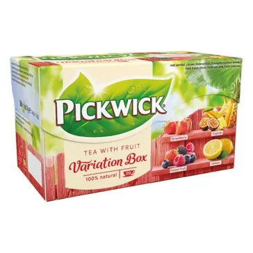   Gyümölcstea PICKWICK Fruit Fusion piros variációk eper-trópusi gyümölcs-erdei-citrom 20 filter/doboz