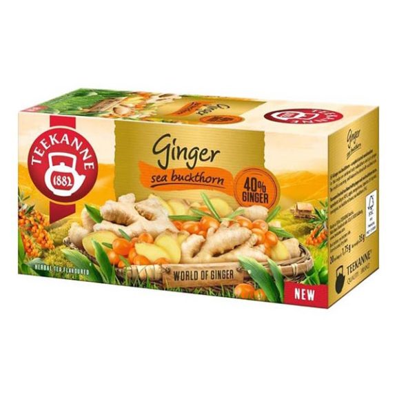 Herbatea TEEKANNE gyömbér-homoktövis 20 filter/doboz
