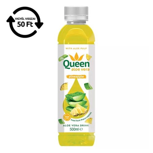Üdítőital szénsavmentes QUEEN Aloe Vera Mangó 0,5L DRS